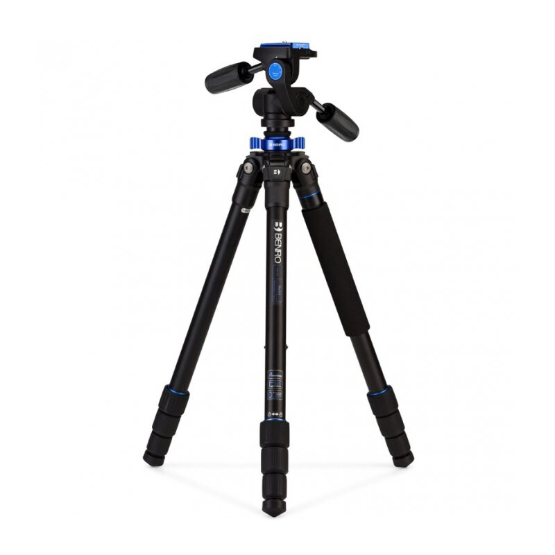 Benro TMA18AHD1A штатив Mach3 c 3D головой/трансформер в монопод/алюминиевый с цангами