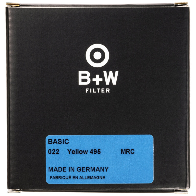 B+W BASIC 022 Yellow MRC 495 светофильтр жёлтый для черно-белой съемки 49 мм