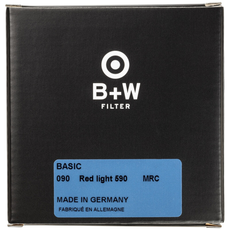 B+W BASIC 090 Red light MRC 590 светофильтр светло-красный для черно-белой съемки 46 мм