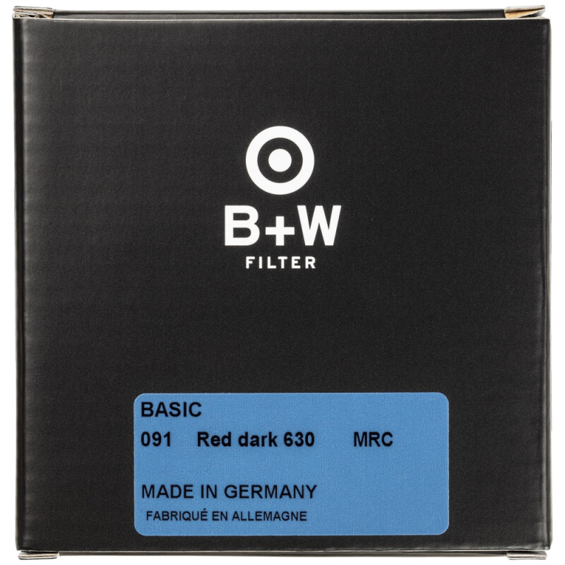 B+W BASIC 091 Red dark MRC 630 светофильтр тёмно-красный для черно-белой съемки 67 мм