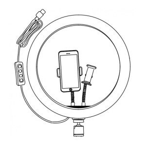 E-IMAGE EL-12 12&quot; LED ring light светодиодный осветитель кольцевой