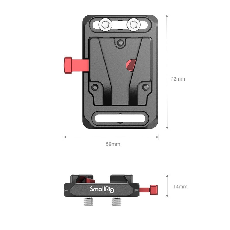 SmallRig 2987 адаптер крепления аккумулятора Mini V Mount Battery Plate