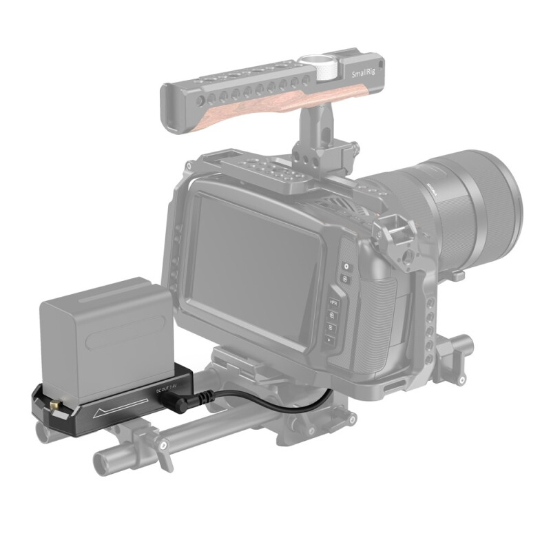 SmallRig 3093 адаптер аккумулятора NP-F с кабелем для цифровых кинокамер BMPCC 4K / 6K