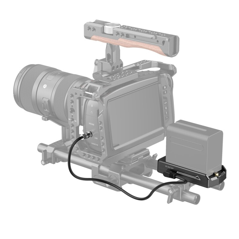 SmallRig 3093 адаптер аккумулятора NP-F с кабелем для цифровых кинокамер BMPCC 4K / 6K
