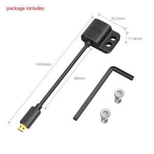 SmallRig 3021 кабель HDMI (D to A) Ultra Slim 4K c адаптером для крепления