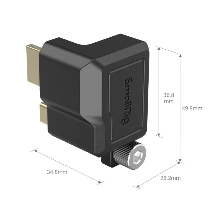 SmallRig 3289 угловой адаптер разъема HDMI / Type-C Right-Angle Adapter для BMPCC 6K Pro