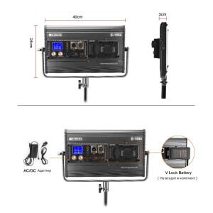 E-IMAGE E-1060 Bi-color Panel LED light светодиодный осветитель