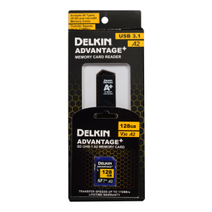 Delkin Devices Advantage SD Reader and Card Bundle 128GB комплект