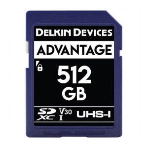 Delkin Devices Advantage SDXC 512GB 633X UHS-I Class 10 V30 карта памяти