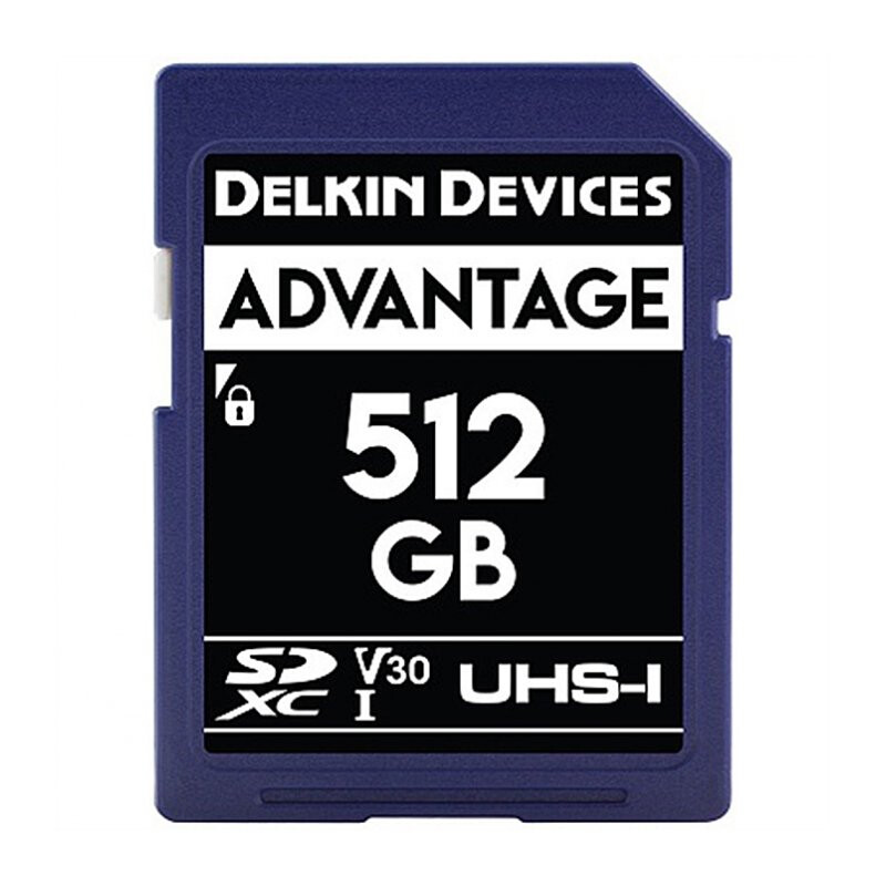 Delkin Devices Advantage SDXC 512GB 633X UHS-I Class 10 V30 карта памяти