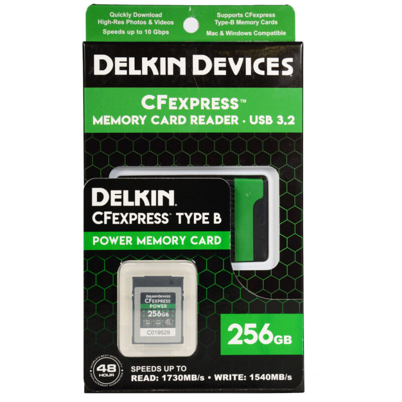 Delkin Devices CFexpress Type B Reader and Card Bundle 256GB комплект