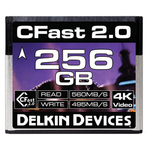 Delkin Devices Cinema CFast 2.0 256GB 560X 4K Video карта памяти