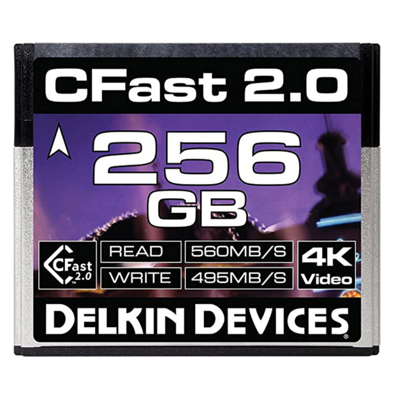 Delkin Devices Cinema CFast 2.0 256GB 560X 4K Video карта памяти