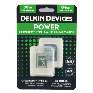 Delkin Devices Power CFexpress Type A 80GB+SD 64GB V90 Card Bundle комплект