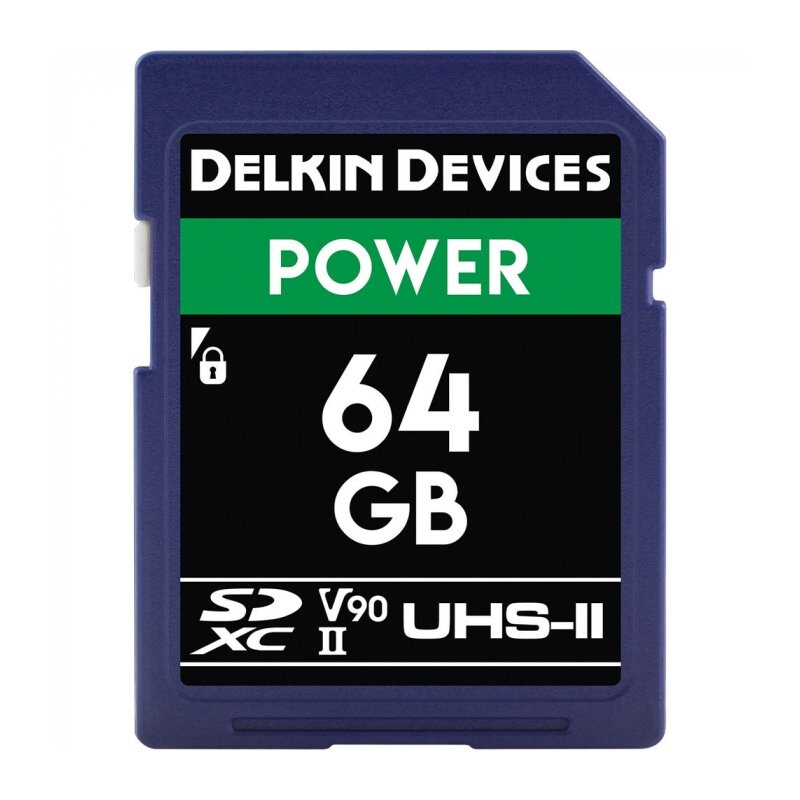 Delkin Devices Power SDXC 64GB 2000X UHS-II Class 10 V90 карта памяти