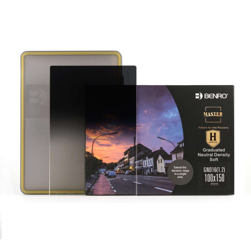 Benro Master Series Soft-edged graduated ND GND16 (1.2) светофильтр градиентный 100х150 мм