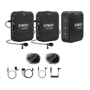 SYNCO G1(A2) беспроводная микрофонная система 2,4 ГГц (2 передатчика)