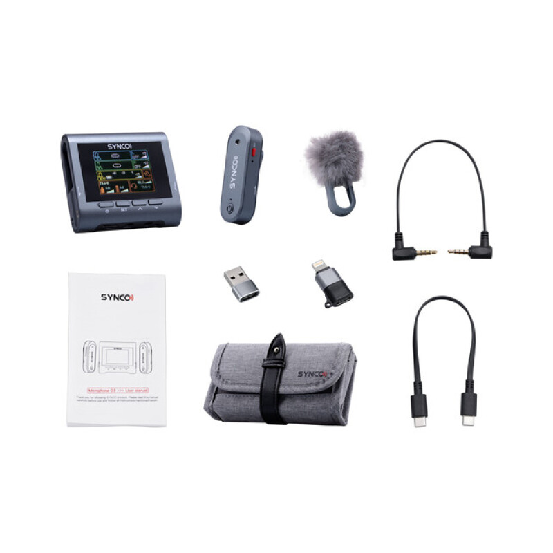 SYNCO G3 беспроводная микрофонная система 2,4 ГГц c внутренней записью (2 передатчика)