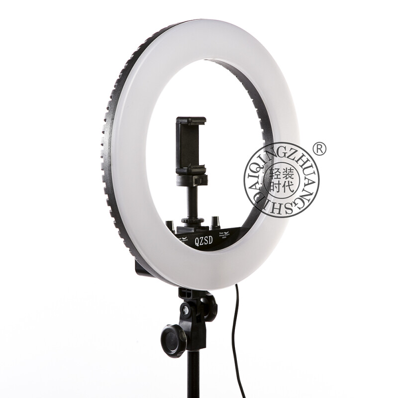 QZSD Q14+186 KIT BLACK кольцевой свет со стойкой черный