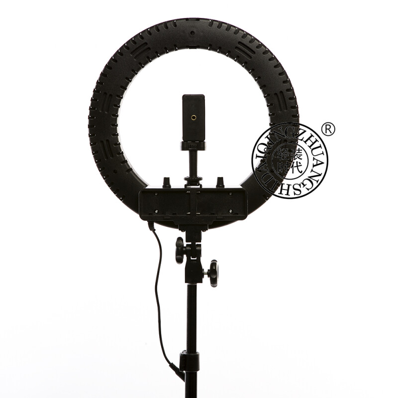 QZSD Q14+186 KIT BLACK кольцевой свет со стойкой черный