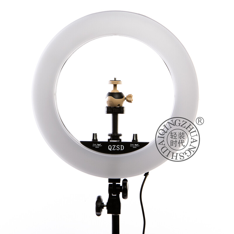 QZSD Q14+186 KIT BLACK кольцевой свет со стойкой черный