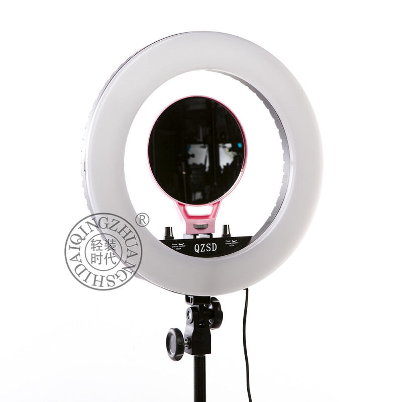 QZSD Q14+186 KIT BLACK кольцевой свет со стойкой черный