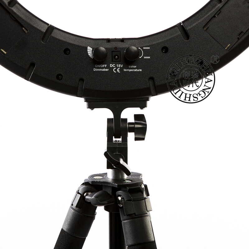QZSD Q18+308 KIT BLACK профессиональный кольцевой свет 60 Вт с штативом
