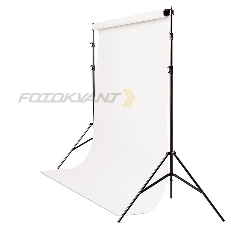 Fotokvant V-2117W KIT ворота 2,1х1,7 м с белым фоном 1.35х10 м и клипсами