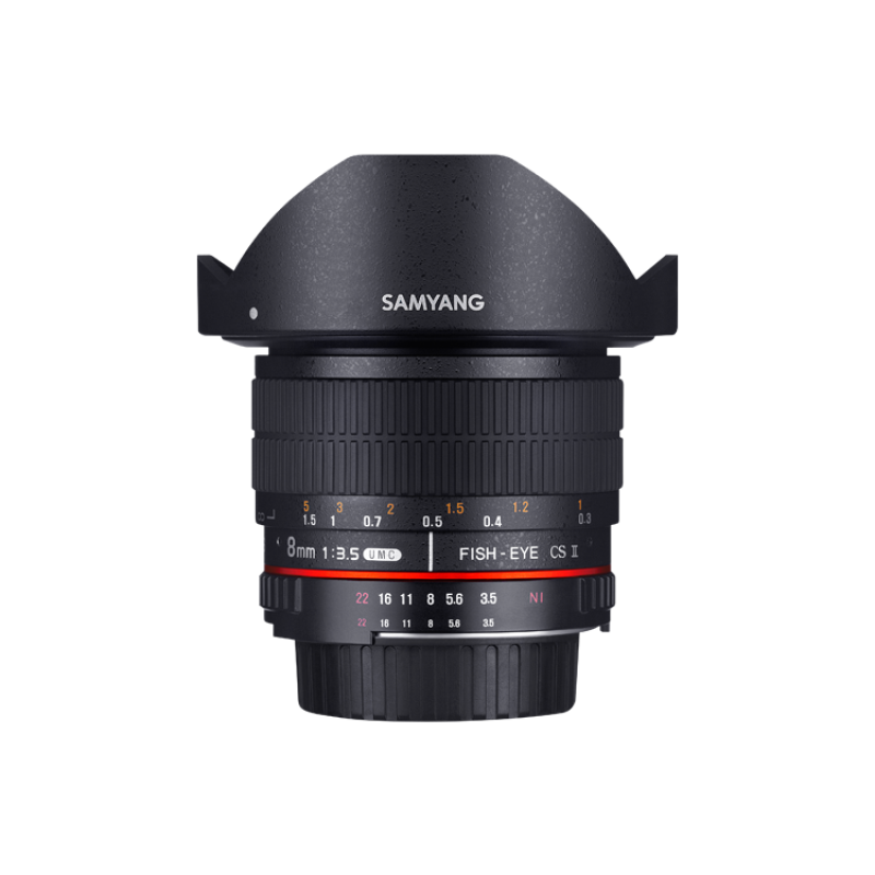 Samyang 8mm f/3.5 Fisheye APS-C Canon (HOOD) (APS-C) объектив