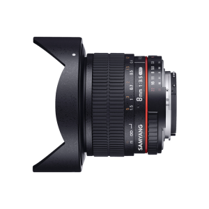 Samyang 8mm f/3.5 Fisheye APS-C AE Nikon (HOOD) (APS-C) объектив