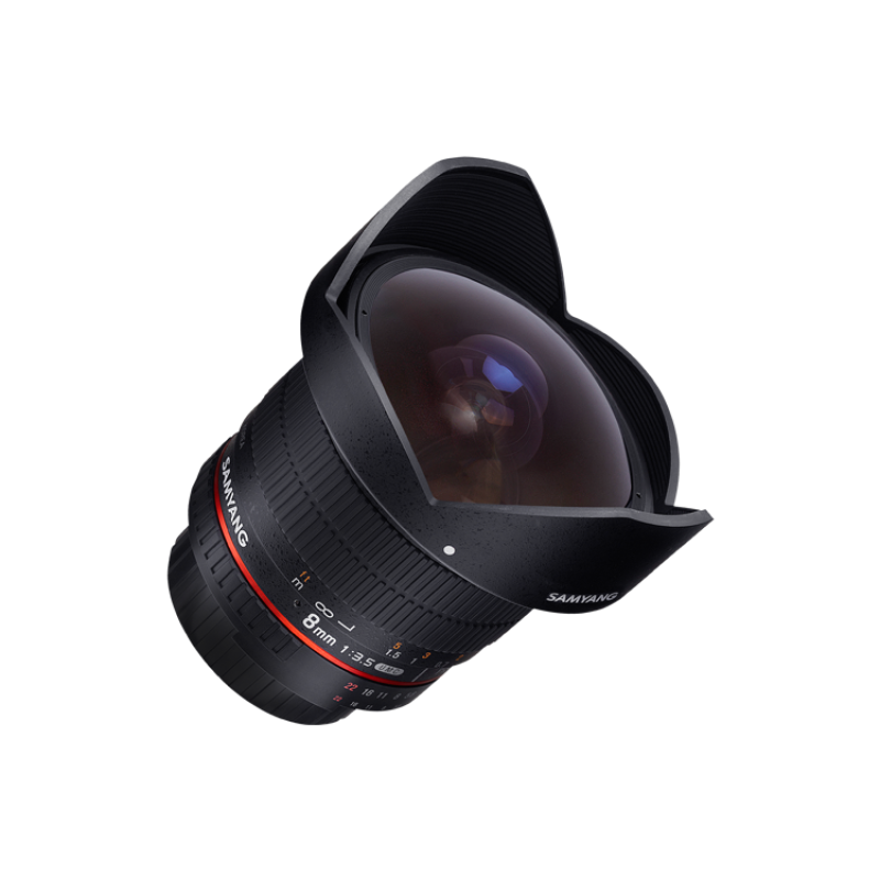 Samyang 8mm f/3.5 Fisheye APS-C AE Nikon (HOOD) (APS-C) объектив