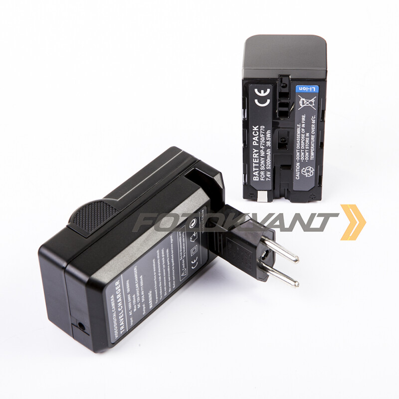 Fotokvant NP-F750/F770+NP-F-CH1 KIT аккумулятор 5200 mAh с зарядным устройством
