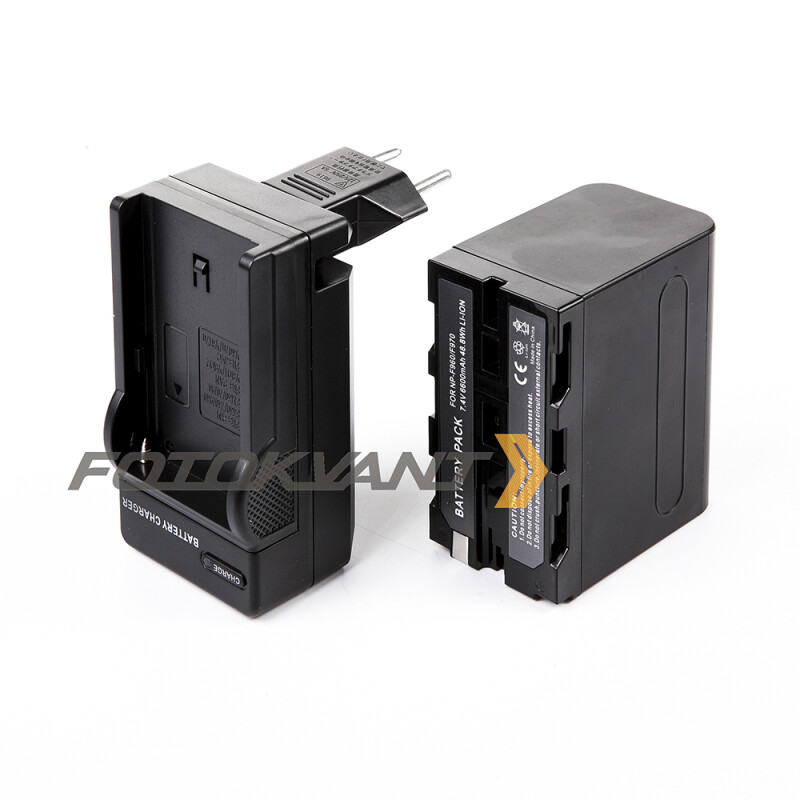 Fotokvant NP-F960/F970+NP-F-CH1 KIT аккумулятор 6600 mAh с зарядным устройством