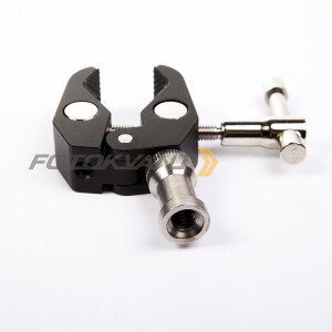 Fotokvant RCL-S2+FLH-05 металлический зажим-струбцина со студиный адапетром-пальцем 16 мм