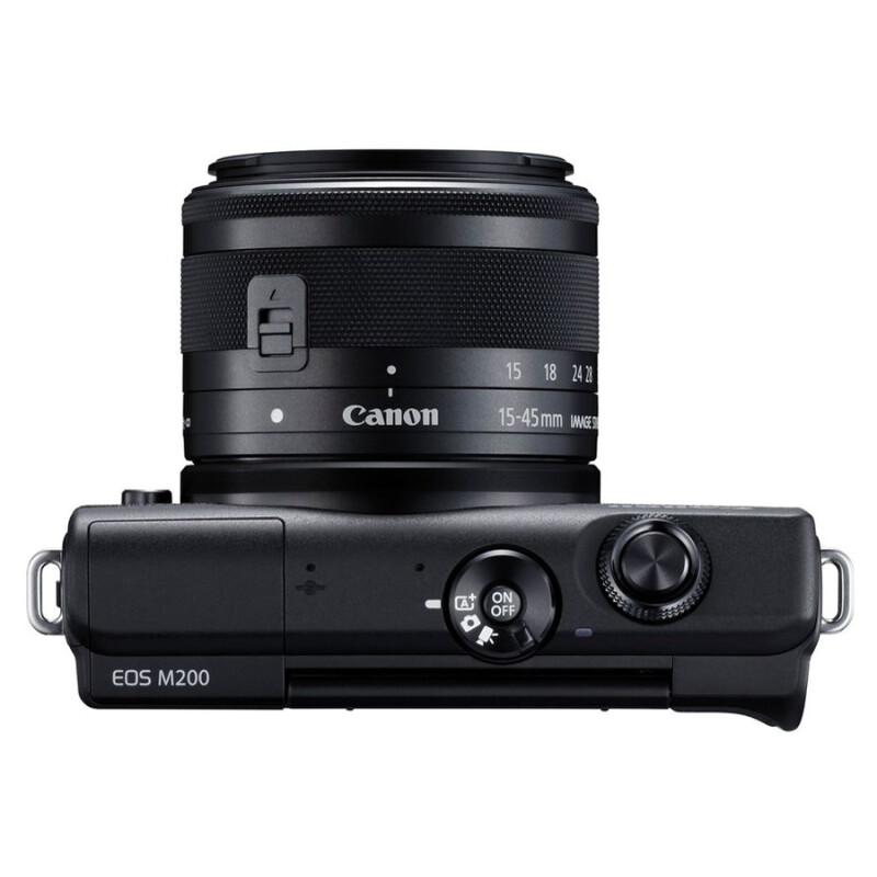 Canon EOS M200 kit EF-M 15-45mm f/3.5-6.3 IS STM беззеркальный фотоаппарат черный