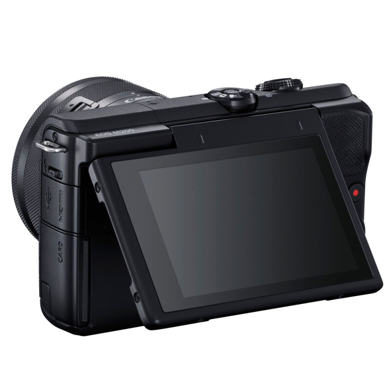 Canon EOS M200 kit EF-M 15-45mm f/3.5-6.3 IS STM беззеркальный фотоаппарат черный