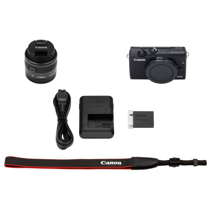 Canon EOS M200 kit EF-M 15-45mm f/3.5-6.3 IS STM беззеркальный фотоаппарат черный