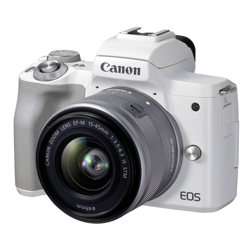 Canon EOS M50 Mark II kit EF-M 15-45mm f/3.5-6.3 IS STM беззеркальный фотоаппарат белый