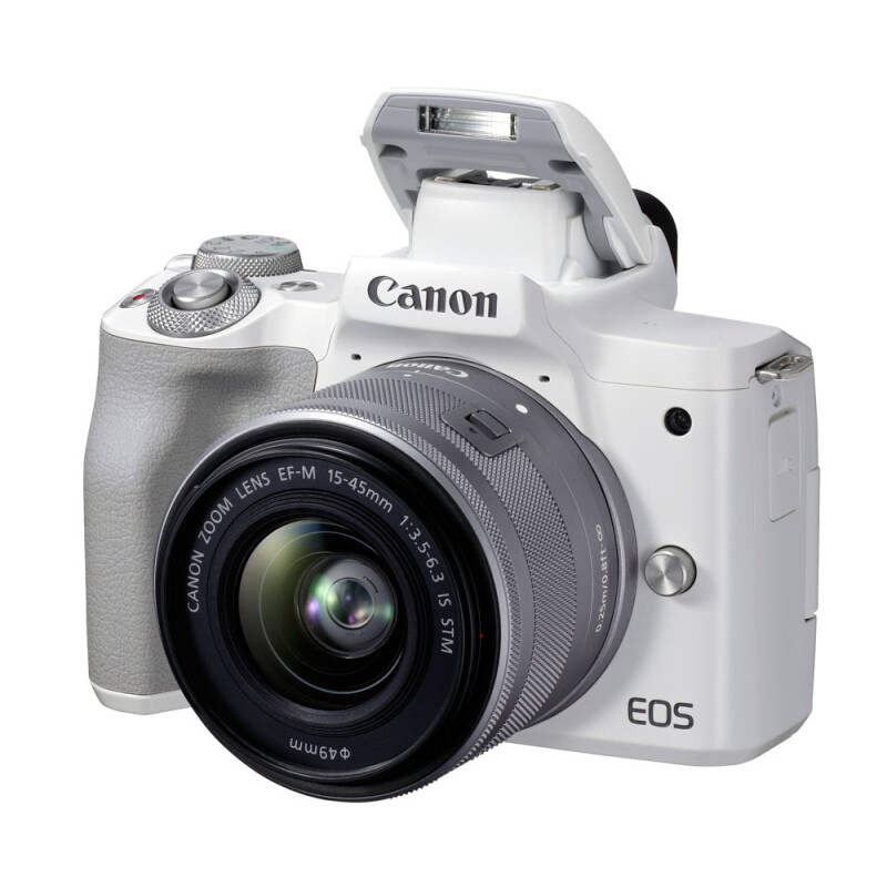 Canon EOS M50 Mark II kit EF-M 15-45mm f/3.5-6.3 IS STM беззеркальный фотоаппарат белый