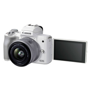 Canon EOS M50 Mark II kit EF-M 15-45mm f/3.5-6.3 IS STM беззеркальный фотоаппарат белый