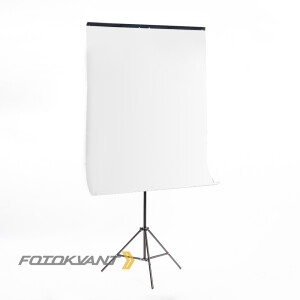 Fotokvant V-212 White белый фон 1х2 м с системой установки