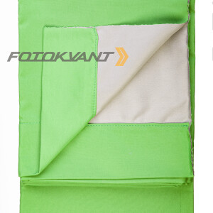 Fotokvant BGF-1520 Grey/Green + V-2117 двусторонный тканевый фон с системой установки ворота