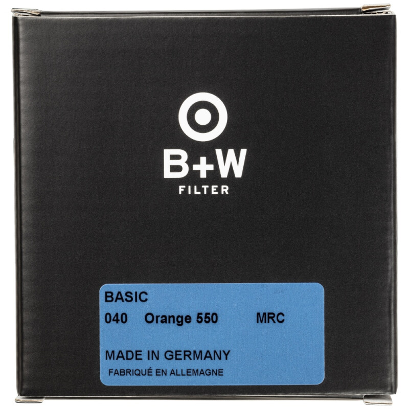 B+W BASIC 040 Orange MRC 550 77 светофильтр оранжевый для черно-белой съемки 77мм
