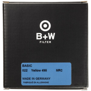B+W BASIC 022 Yellow MRC 495 77 светофильтр жёлтый для черно-белой съемки 77мм