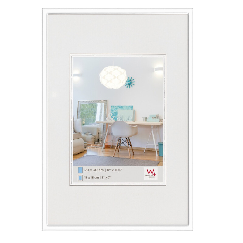WALTHER KV040W N.Lifestyle пластиковая белая фоторамка 30x40