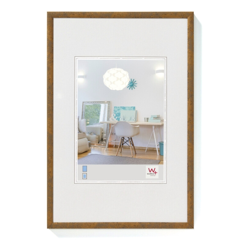 WALTHER KV040X N.Lifestyle пластиковая серо-коричневая фоторамка 30x40