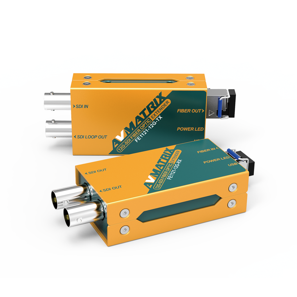AVMATRIX FE1121-12G SDI волоконно-оптический удлинитель 10км