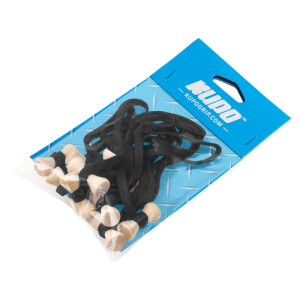KUPO BG5006BK Elastic cable tie 6 mm (W)*5"(L) black комплект 10 шт стяжек-хомутов черные