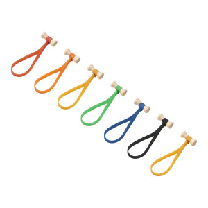 KUPO BG5006N Elastic cable tie 6 mm (W)*5"(L) natural комплект 10 шт стяжек-хомутов бежевые