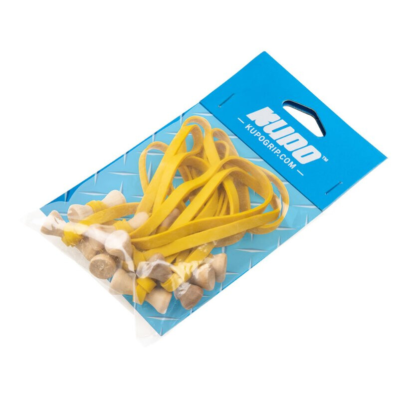 KUPO BG5006Y Elastic cable tie 6 (W)*5"(L) yellow комплект 10 шт стяжек-хомутов желтые